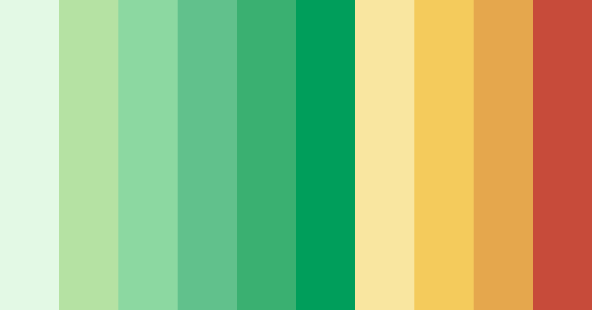 Download green harmony with red and yellow color palette PNG image (landscape)