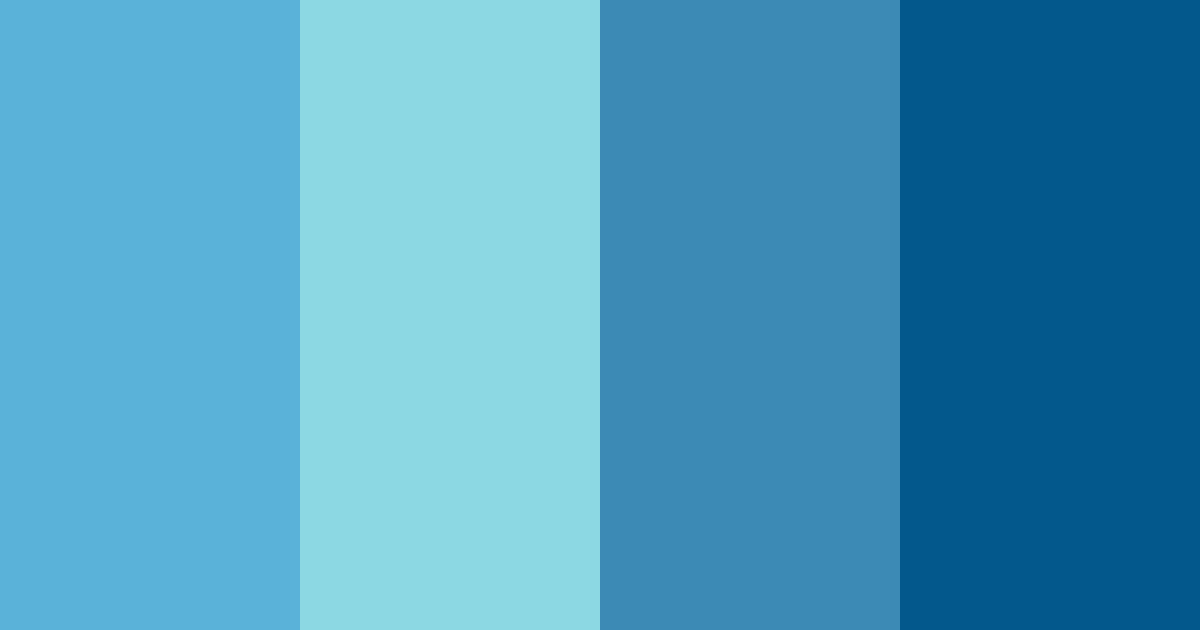 Download deep blue color palette PNG image (landscape)