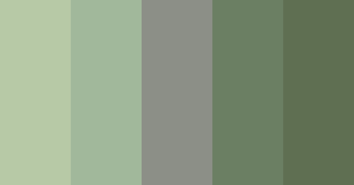Download misty woodland ferns color palette PNG image (landscape)