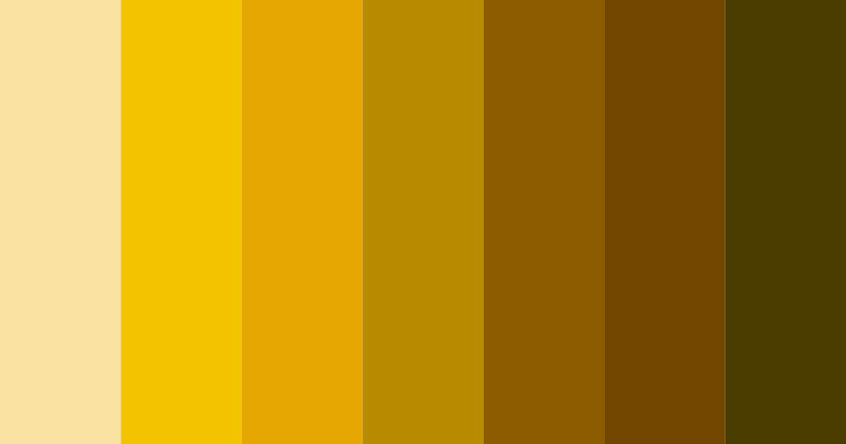 Download golden harvest hues color palette PNG image (landscape)