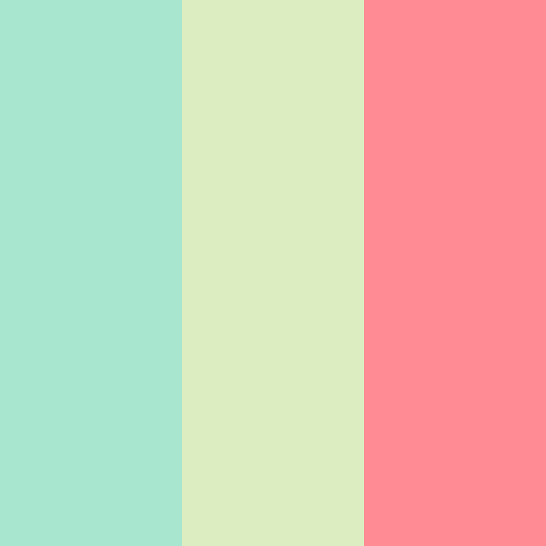 Download minted blossoms color palette PNG image (square)