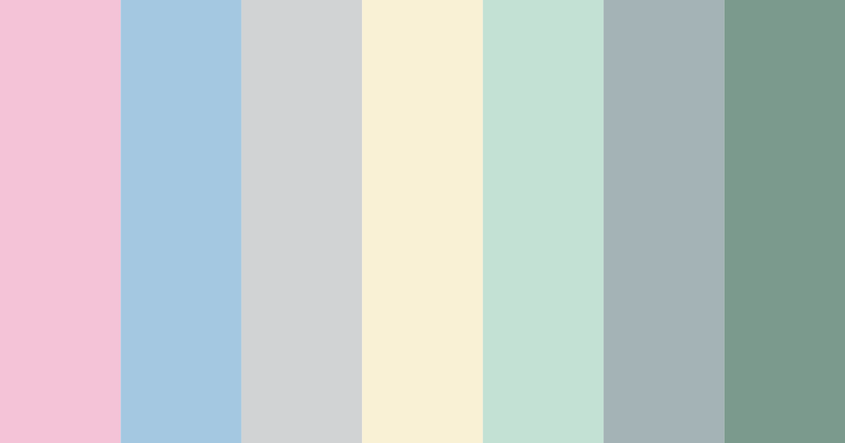 Download pastel colors of spring color palette PNG image (landscape)
