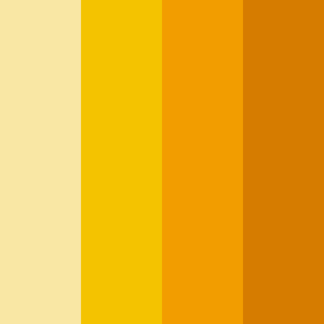 Download bright yellow color palette PNG image (square)