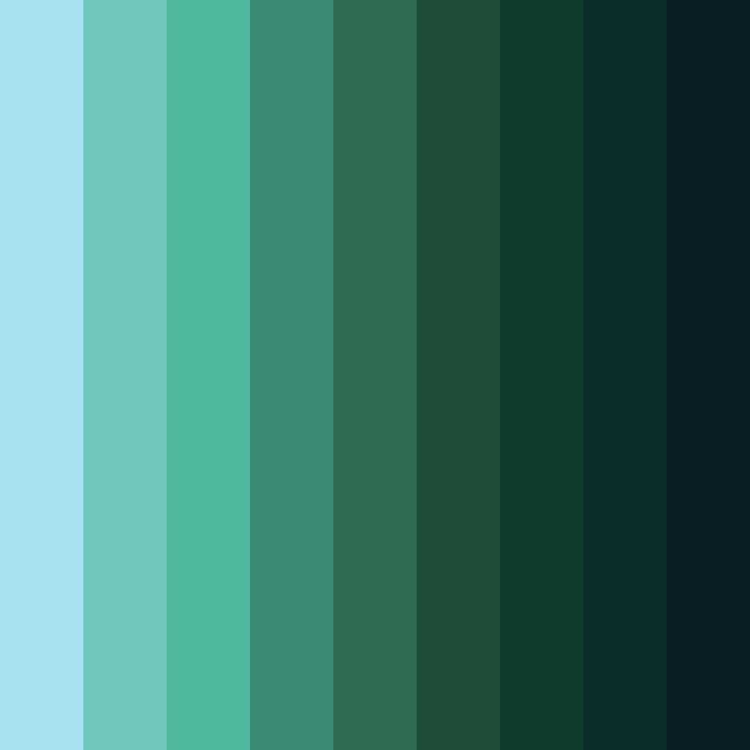 Download aqua forest whisper color palette PNG image (square)