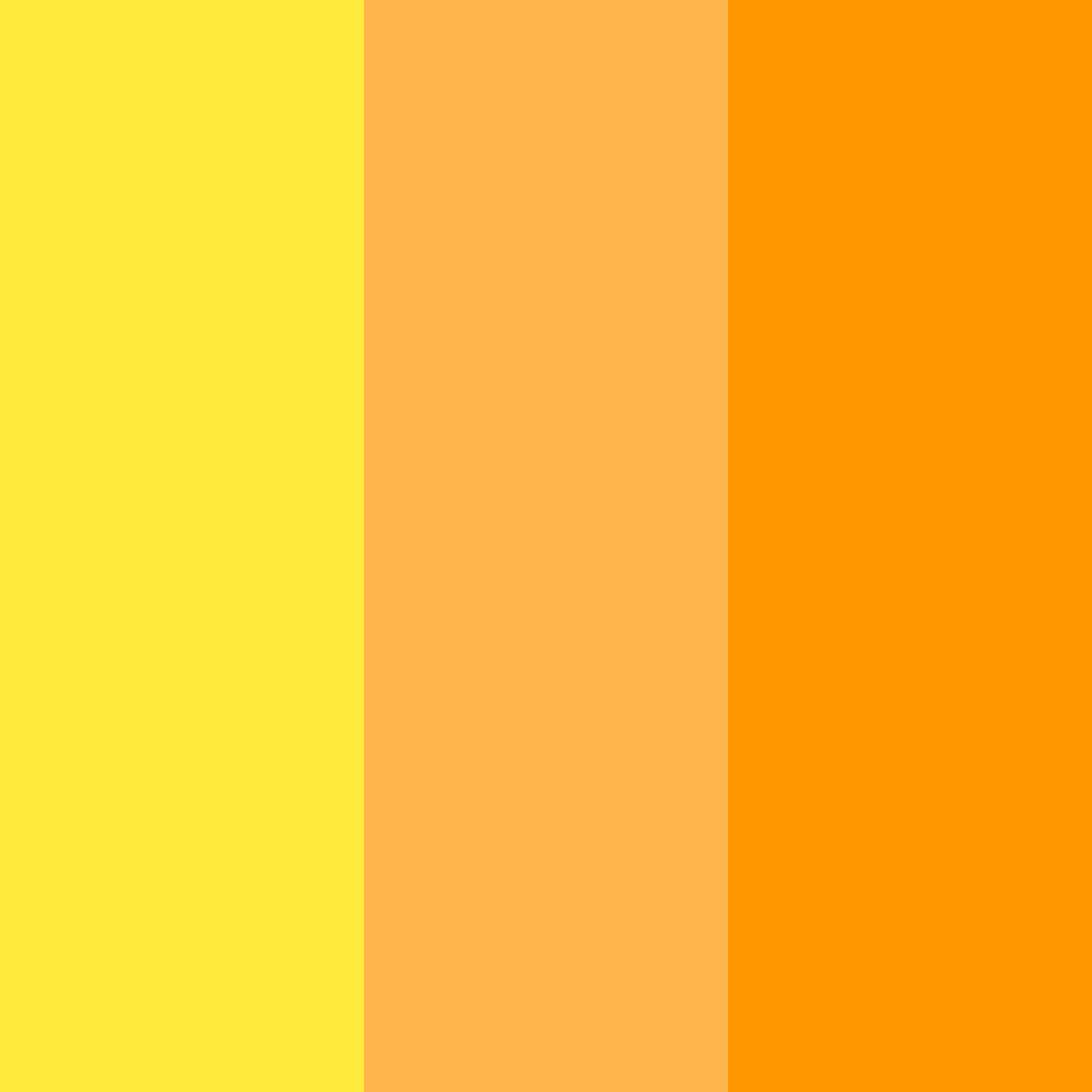 Download yellow sunshine color palette PNG image (square)