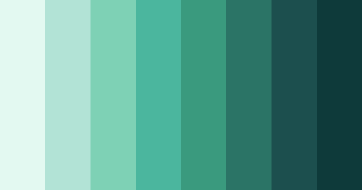 Download teal compassion color palette PNG image (landscape)