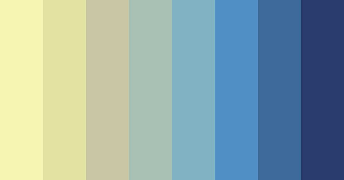 Download blue shades color palette PNG image (landscape)
