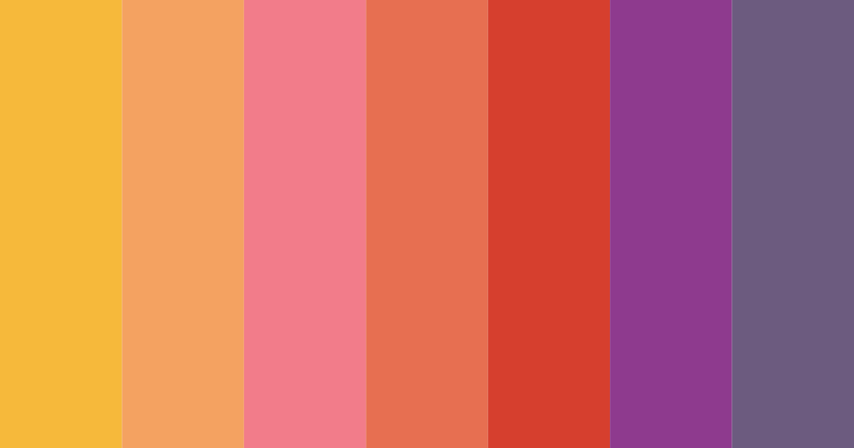 Download pastel orange color palette PNG image (landscape)