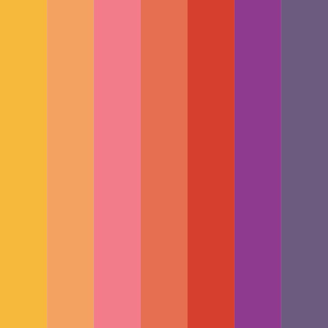 Download pastel orange color palette PNG image (square)
