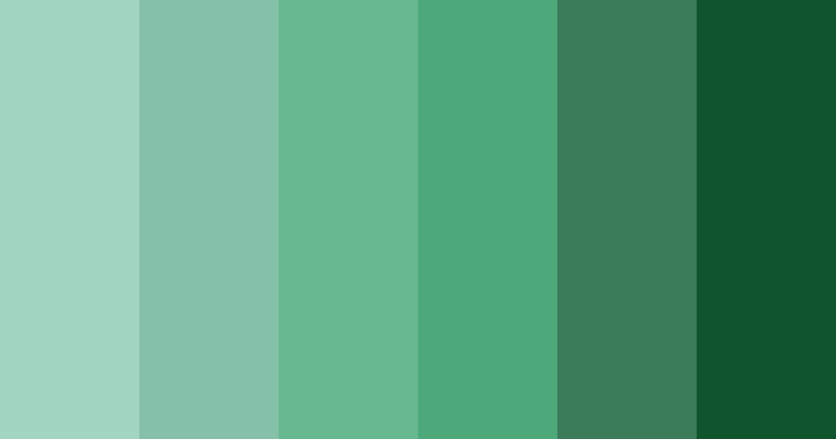 Download emerald tranquility color palette PNG image (landscape)