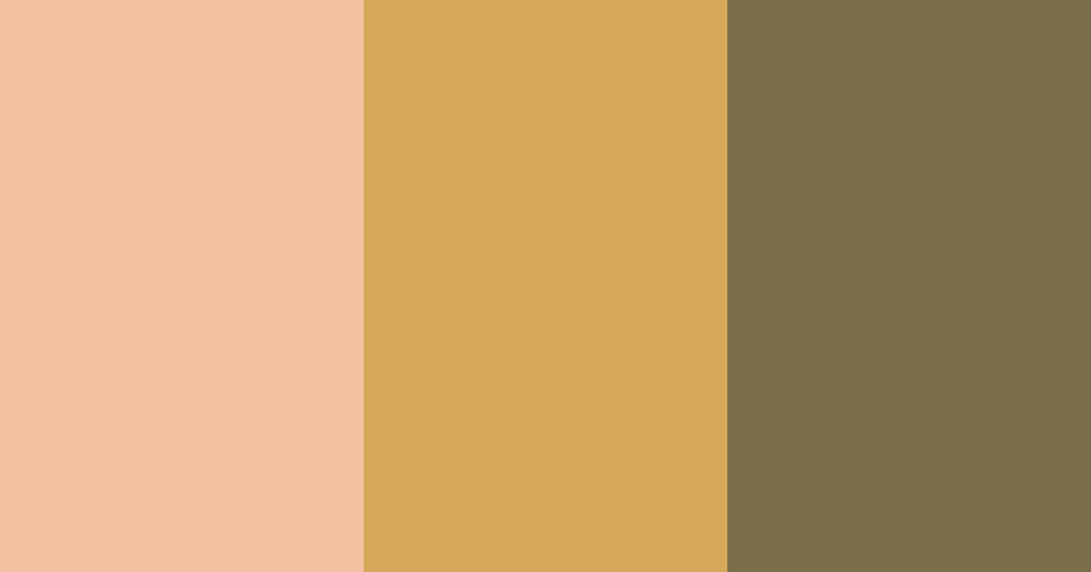 Download muted peach and olive color palette PNG image (landscape)