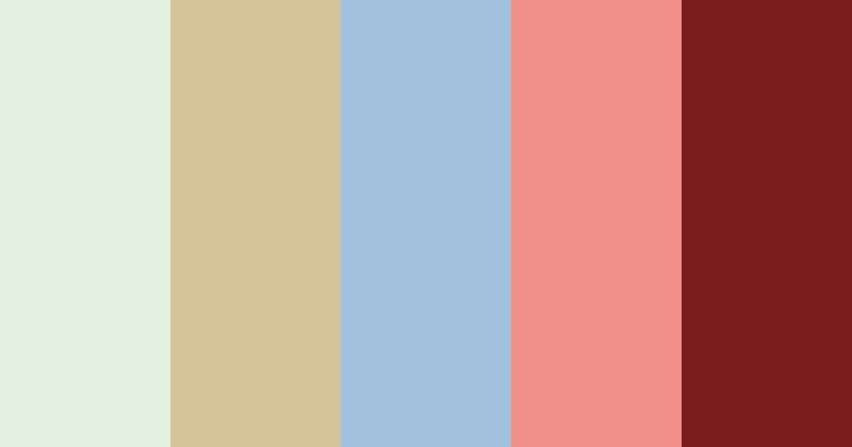 Download sage green serenity color palette PNG image (landscape)