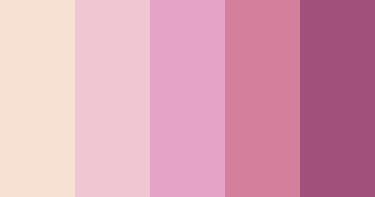Download pink wedding color palette PNG image (landscape)
