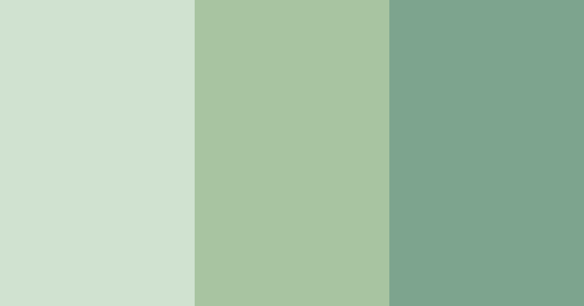 Download whispering greens color palette PNG image (landscape)