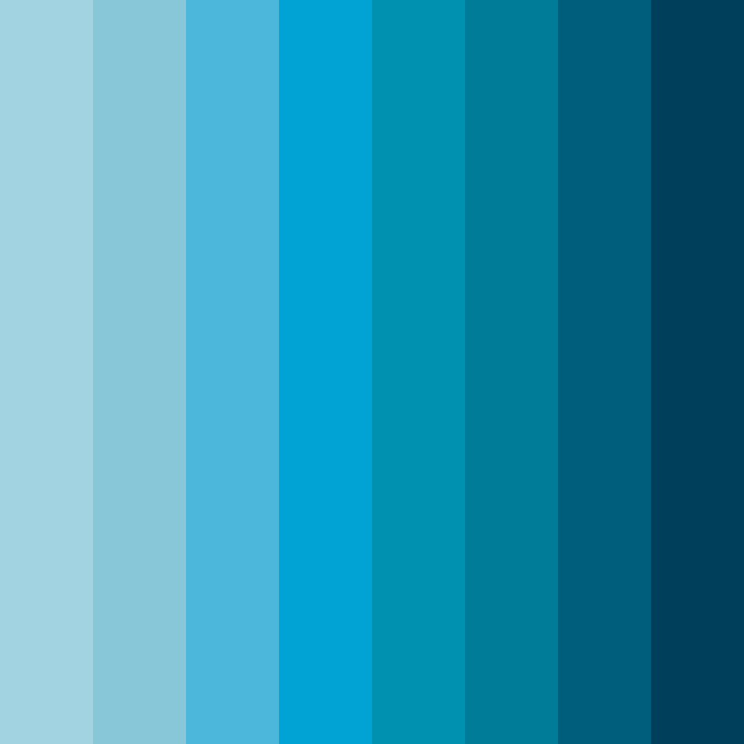 Download azure summer tides color palette PNG image (square)
