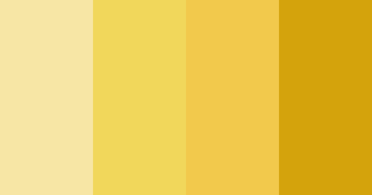 Download lemon yellow color palette PNG image (landscape)