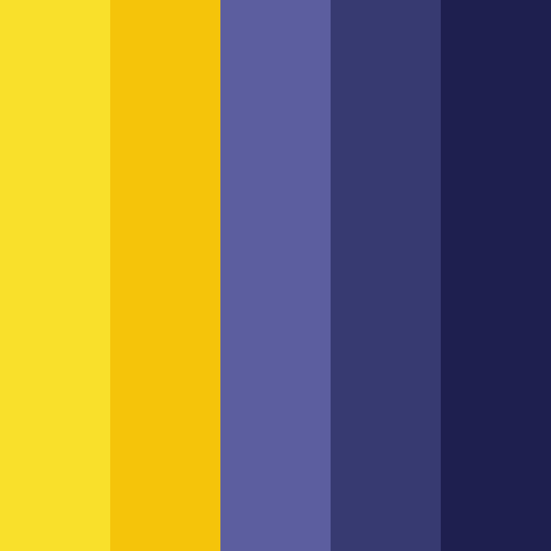 Download yellow navy color palette PNG image (square)