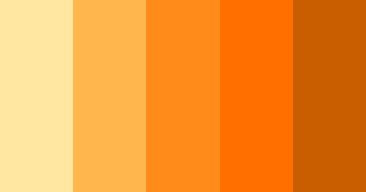 Download orange paradise color palette PNG image (landscape)