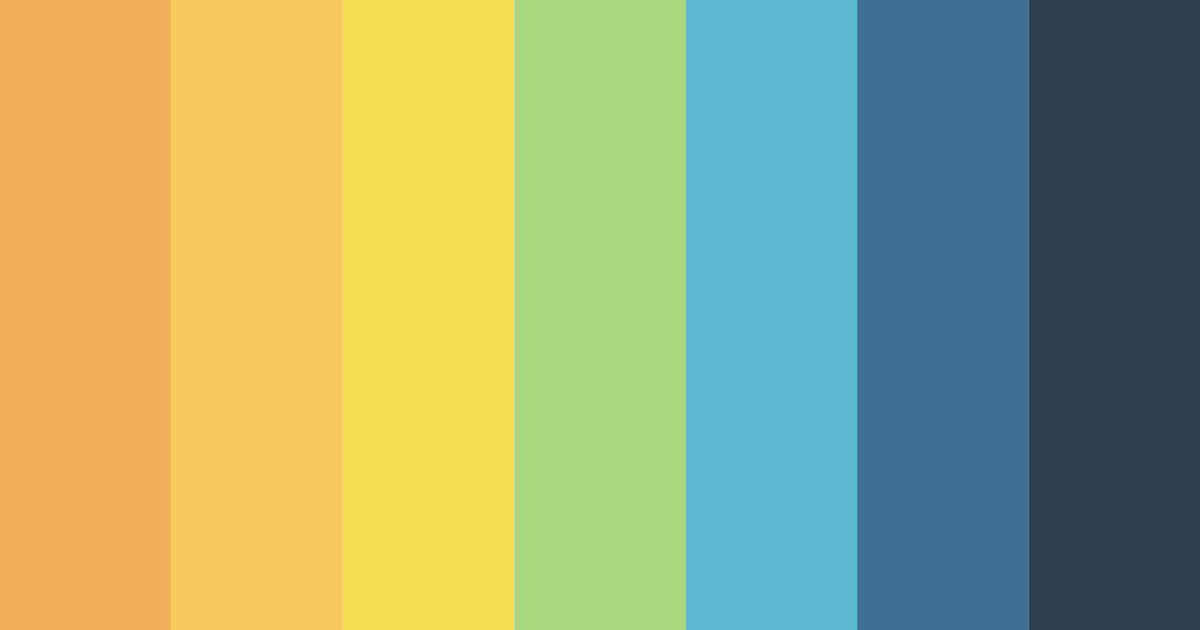 Download vivid harmony color palette PNG image (landscape)