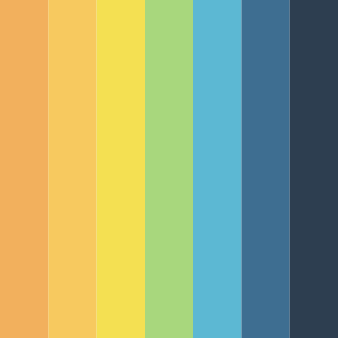 Download vivid harmony color palette PNG image (square)