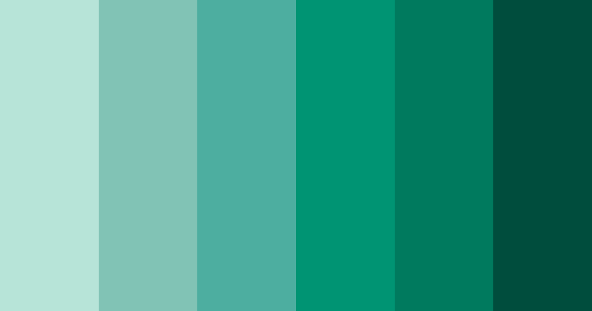 Download shades of forest green color palette PNG image (landscape)