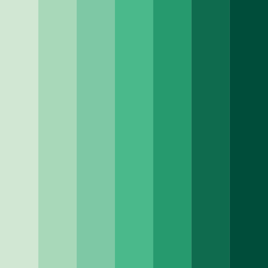 Download whispers of the evergreen color palette PNG image (square)