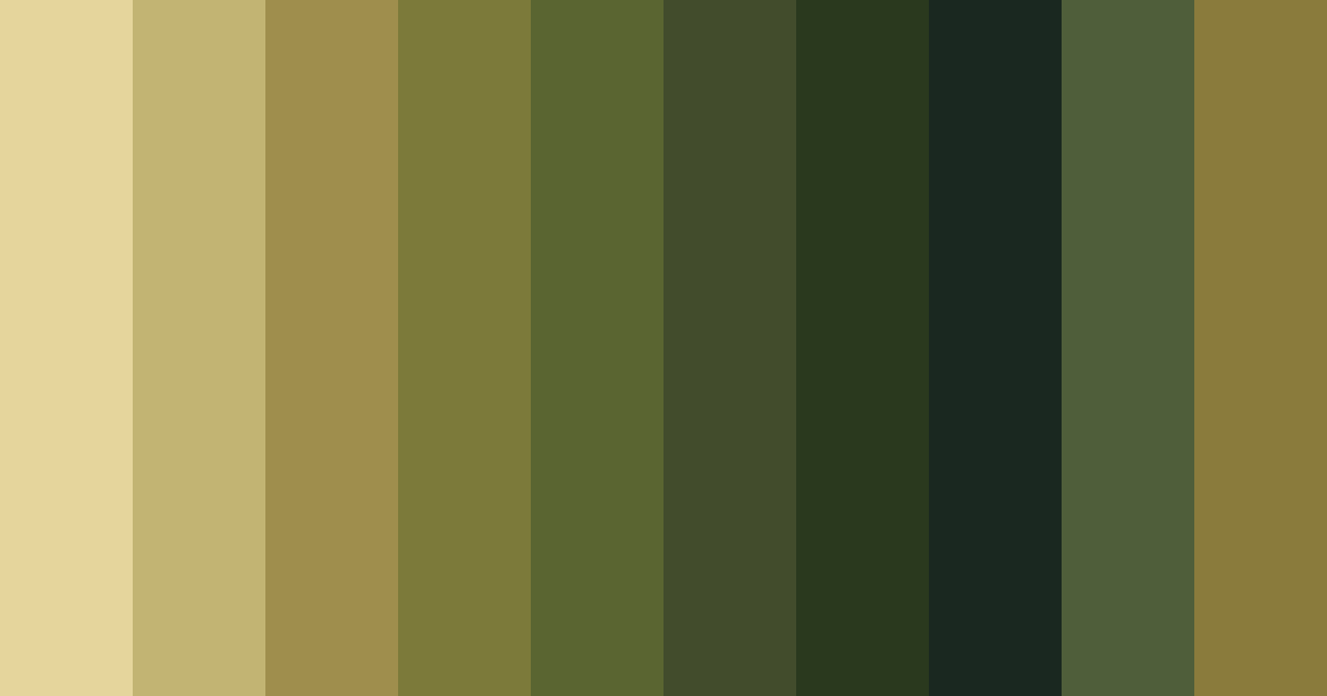 Download emerald gold symphony color palette PNG image (landscape)
