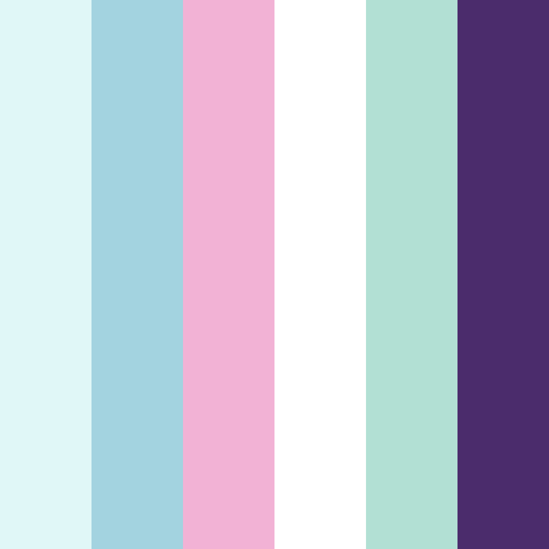 Download bright turquoise color palette PNG image (square)