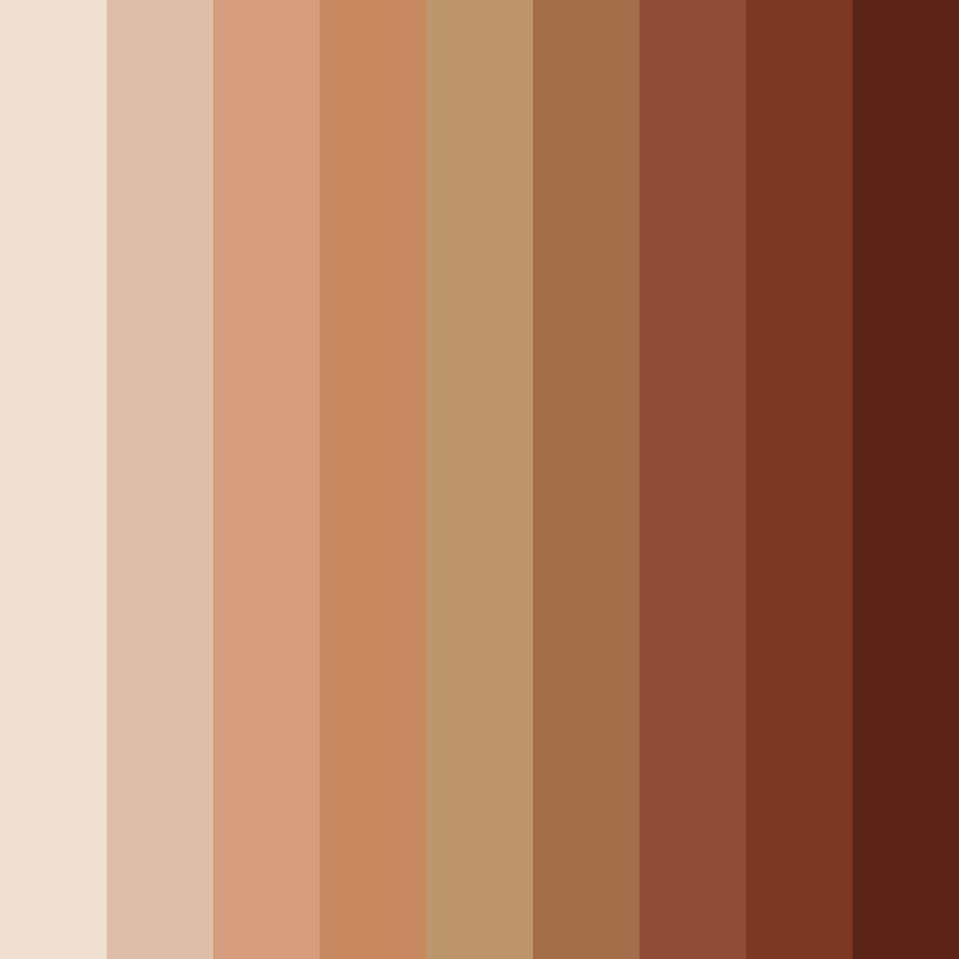 Download warm autumn embrace color palette PNG image (square)