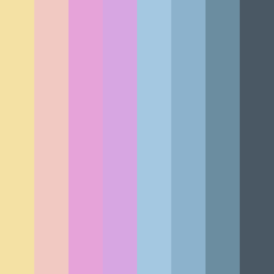Download enchanted banquet color palette PNG image (square)