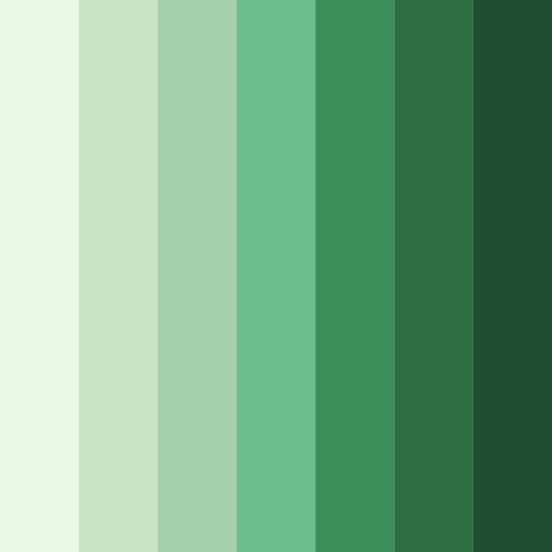 Download verdant serenity color palette PNG image (square)