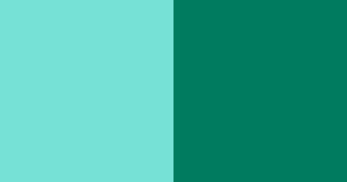 Download teal tides color palette PNG image (landscape)