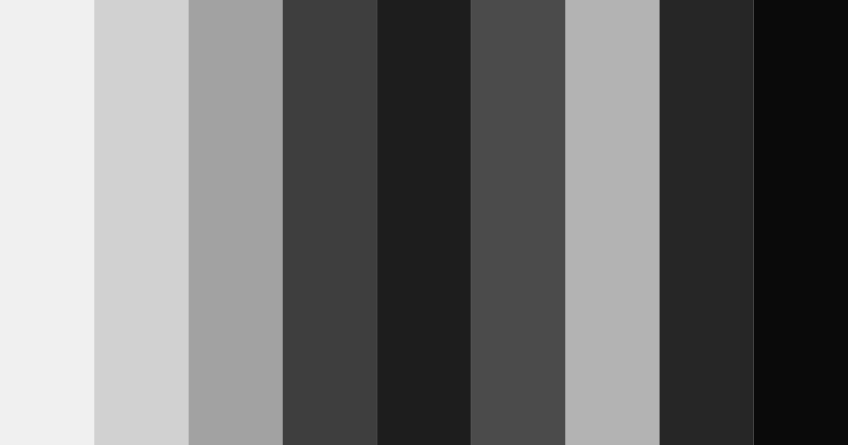 Download shades of gray batman color palette PNG image (landscape)