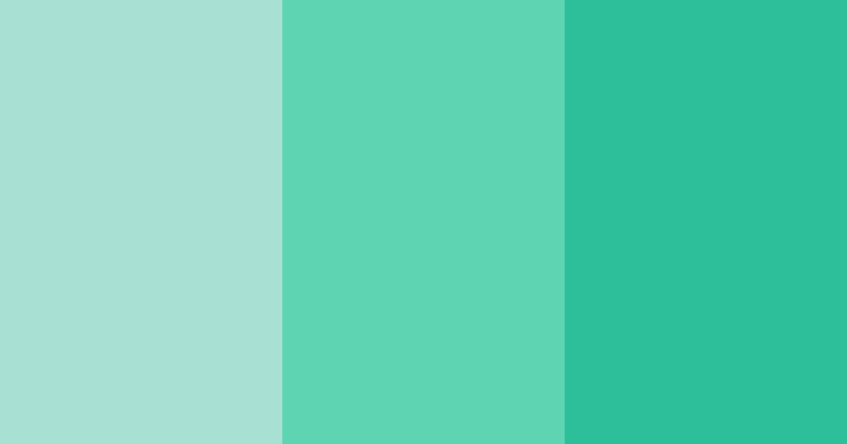 Download mint green breeze color palette PNG image (landscape)