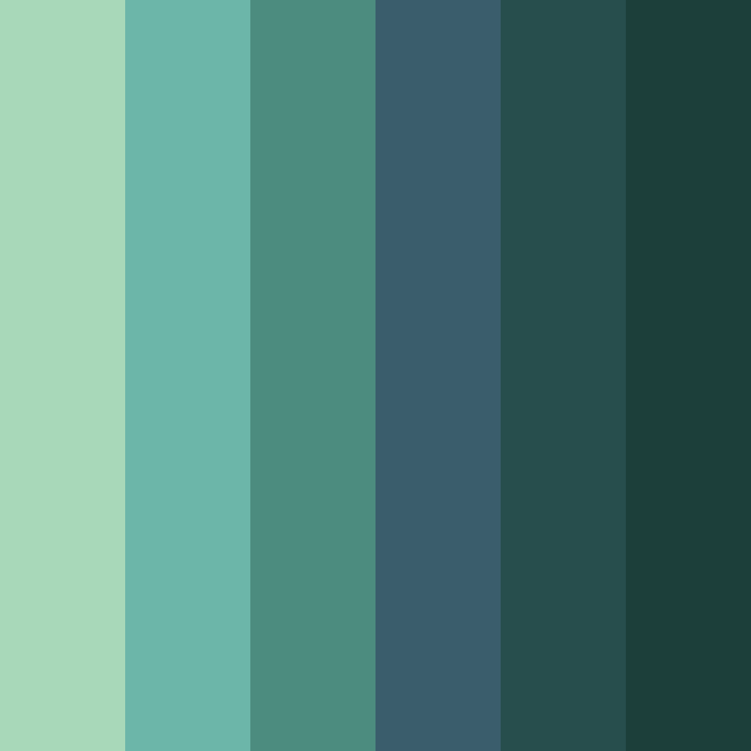 Download deep green and navy color palette PNG image (square)