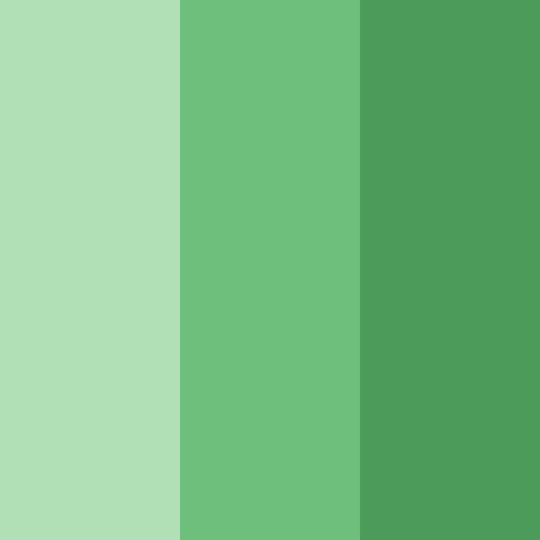 Download rich green shades color palette PNG image (square)