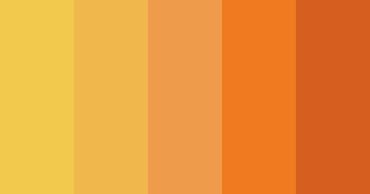 Download orange sunset color palette PNG image (landscape)