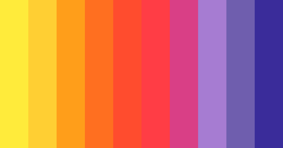 Download vibrant yellow color palette PNG image (landscape)