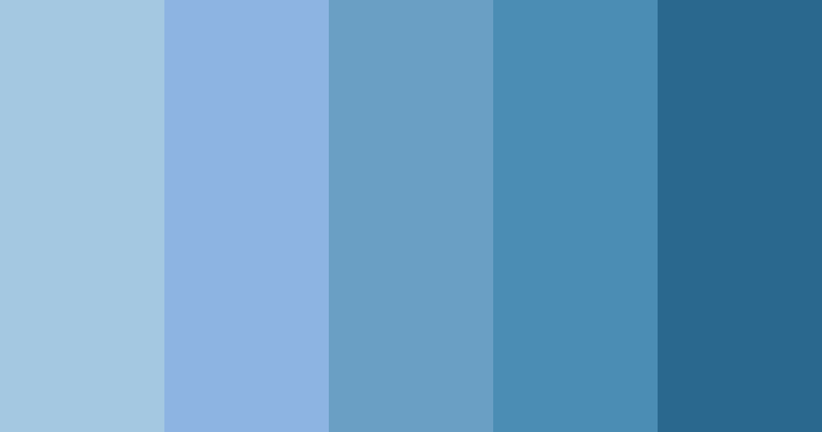 Download soft blue color palette PNG image (landscape)