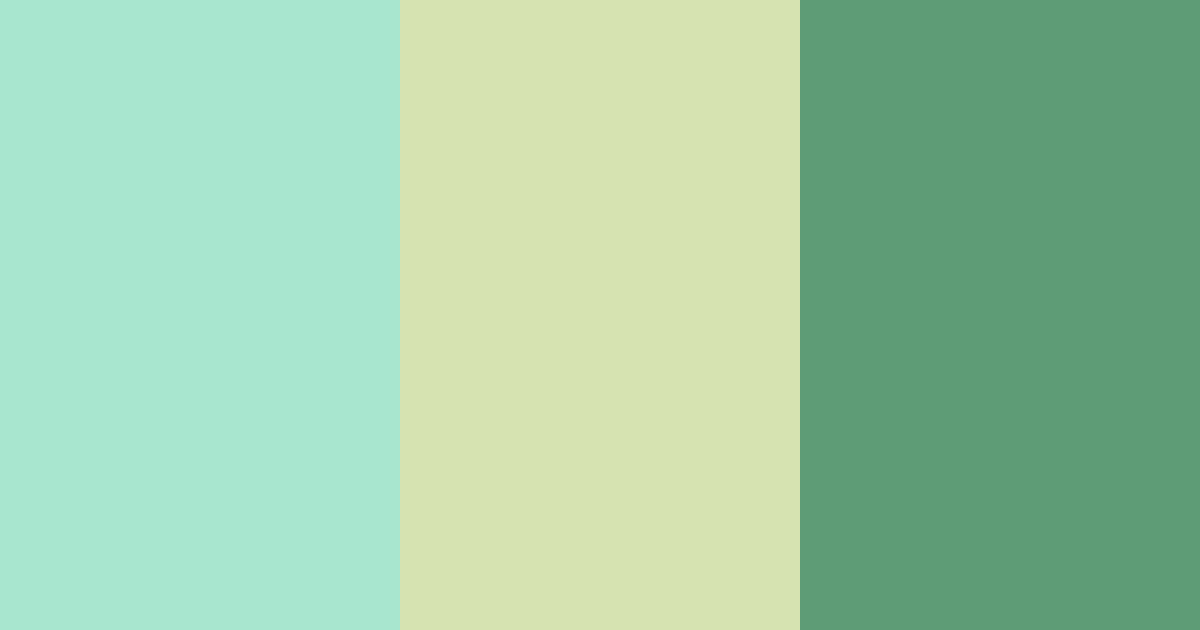 Download soft green color palette PNG image (landscape)