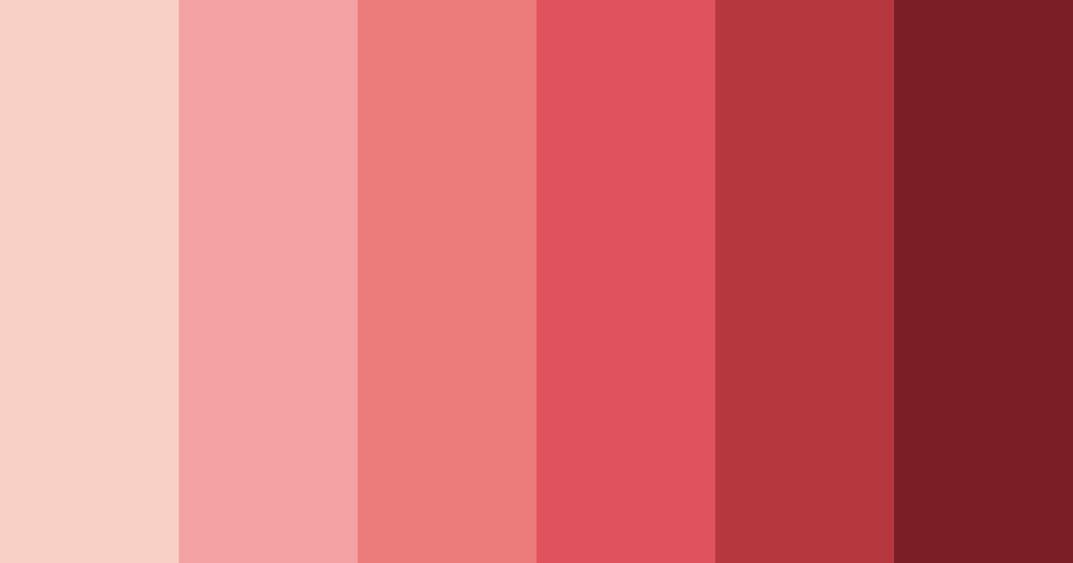 Download bright orange red color palette PNG image (landscape)