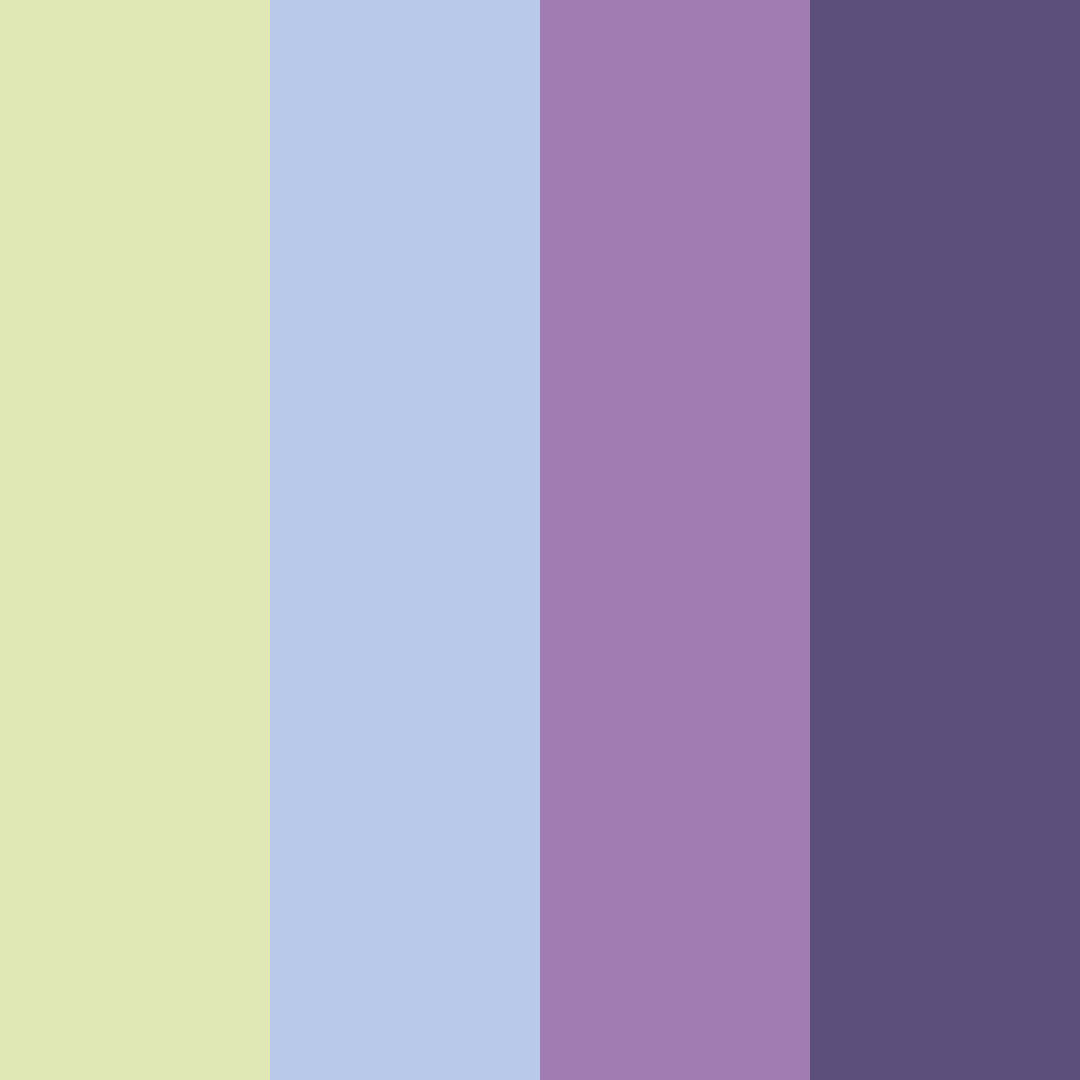 Download shades of green and purple color palette PNG image (square)