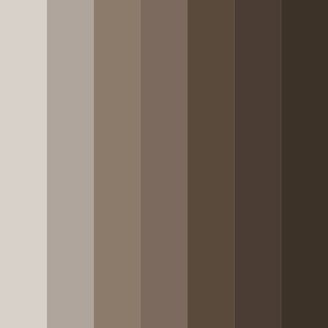 Download shades of taupe grey color palette PNG image (square)