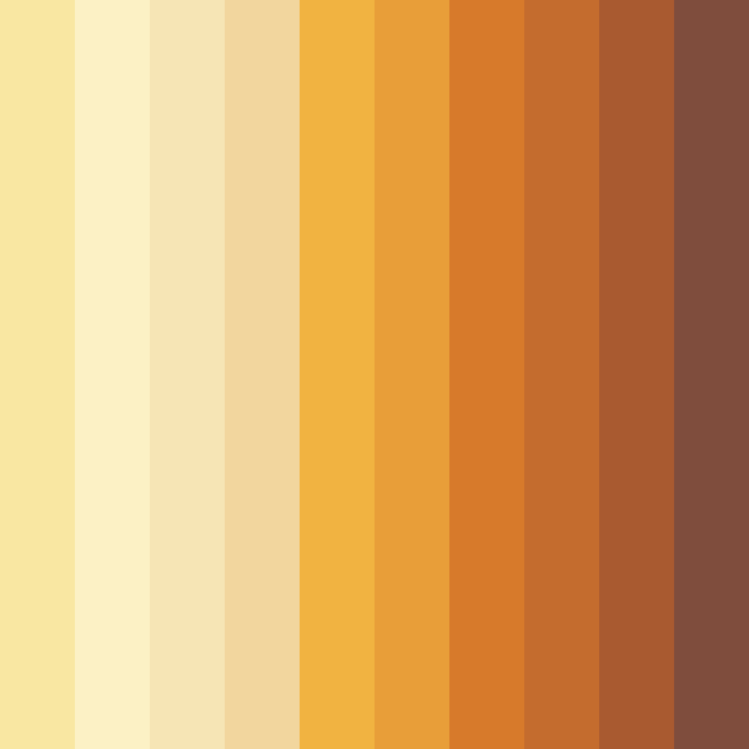 Download warm yellow color palette PNG image (square)