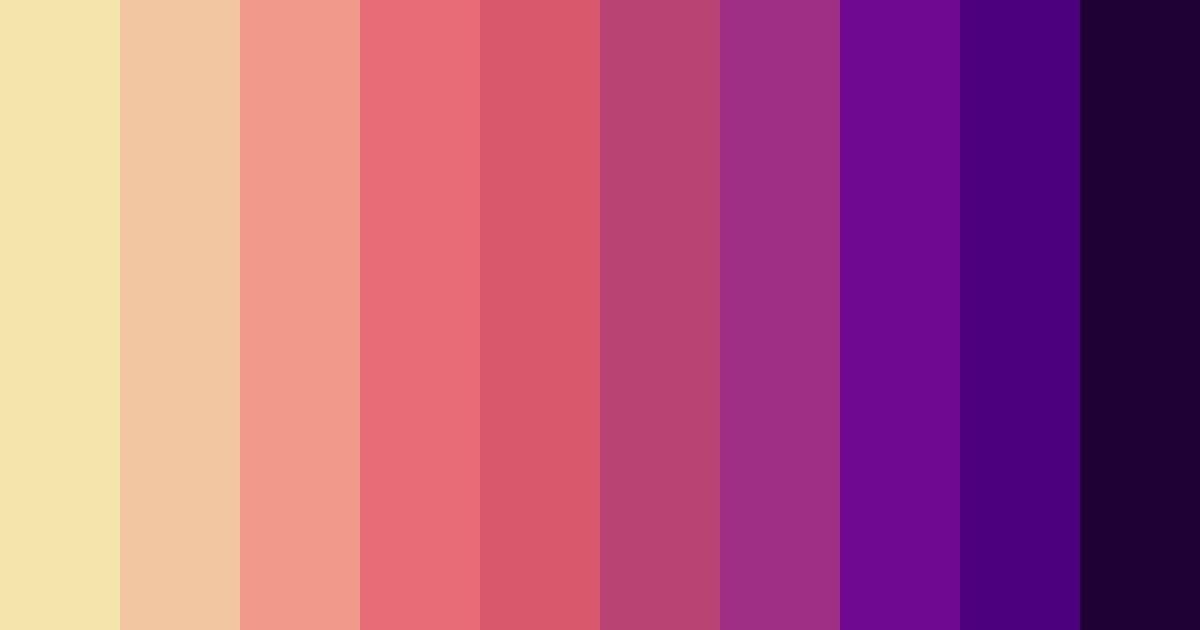 Download blossom of dusk color palette PNG image (landscape)