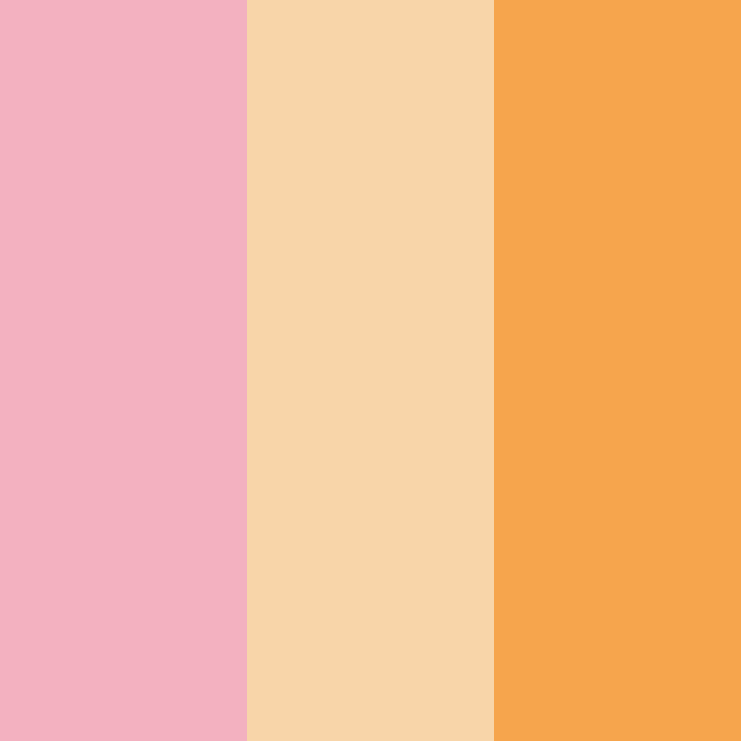 Download peachy cocktail color palette PNG image (square)