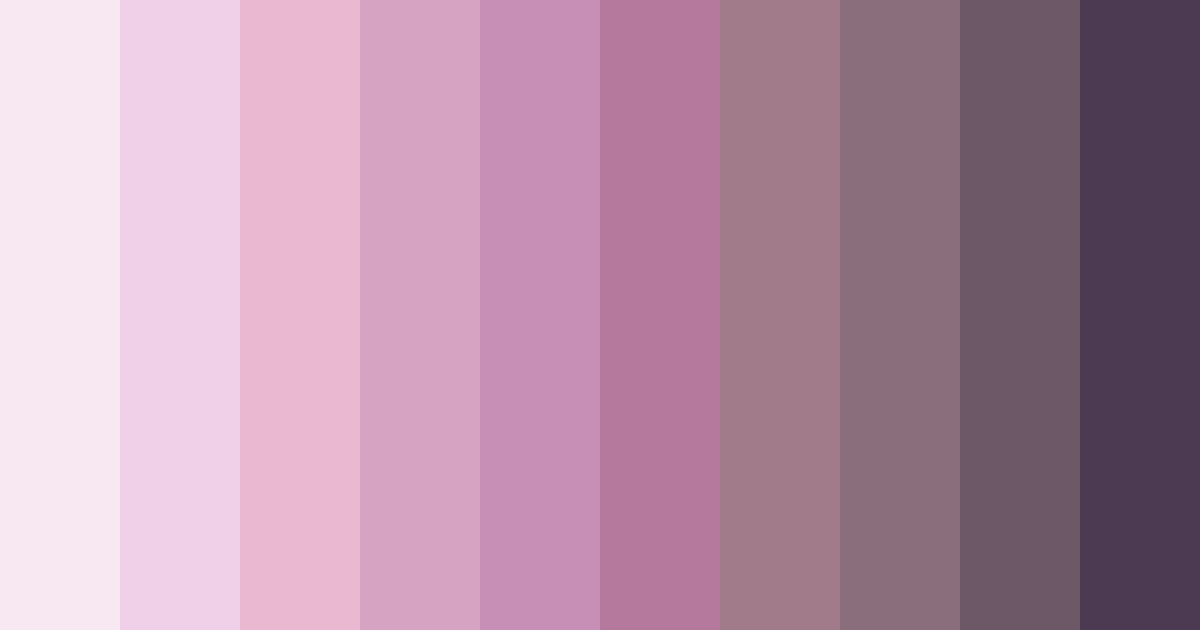 Download whispers of romance color palette PNG image (landscape)