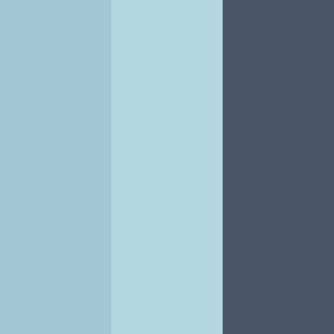 Download silvery blue tones color palette PNG image (square)