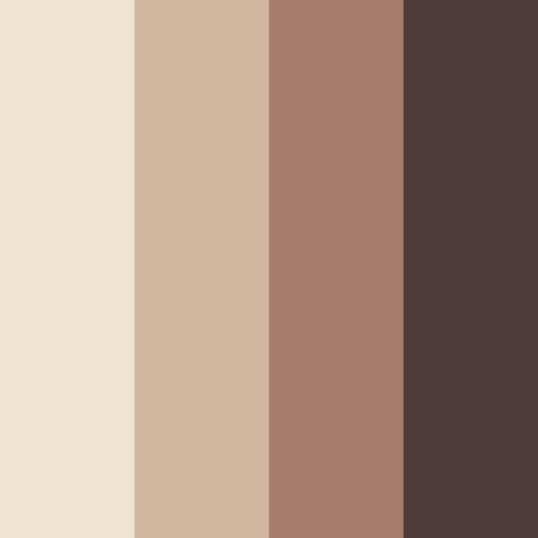Download nude tones color palette PNG image (square)