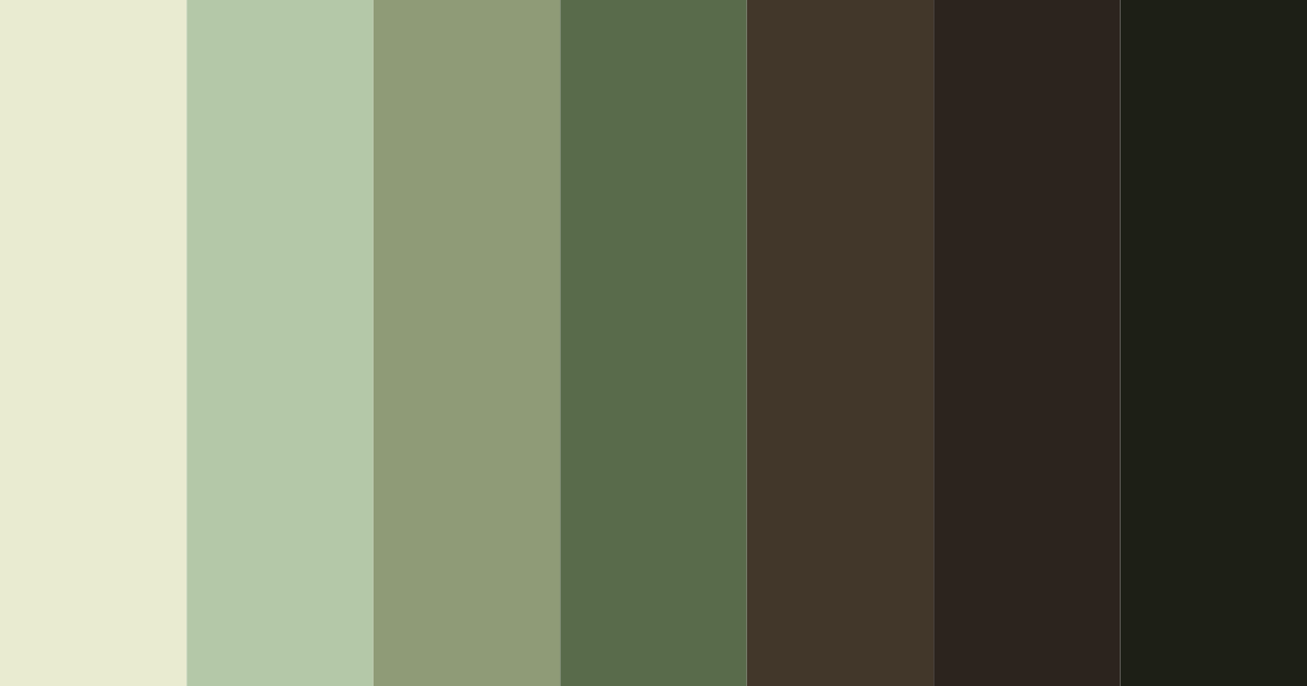 Download whispers of the forest color palette PNG image (landscape)